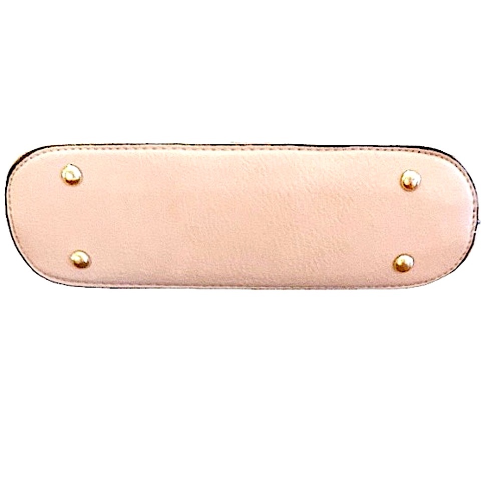 Pink blush colored faux leather crossbody bag - Picture 5 of 6